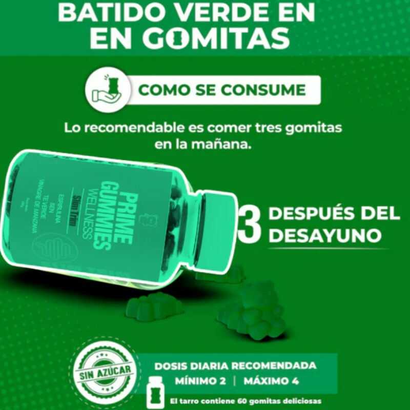Prime Gummies® Gomitas de Zen, Epirulina y Vinagre de Manzana