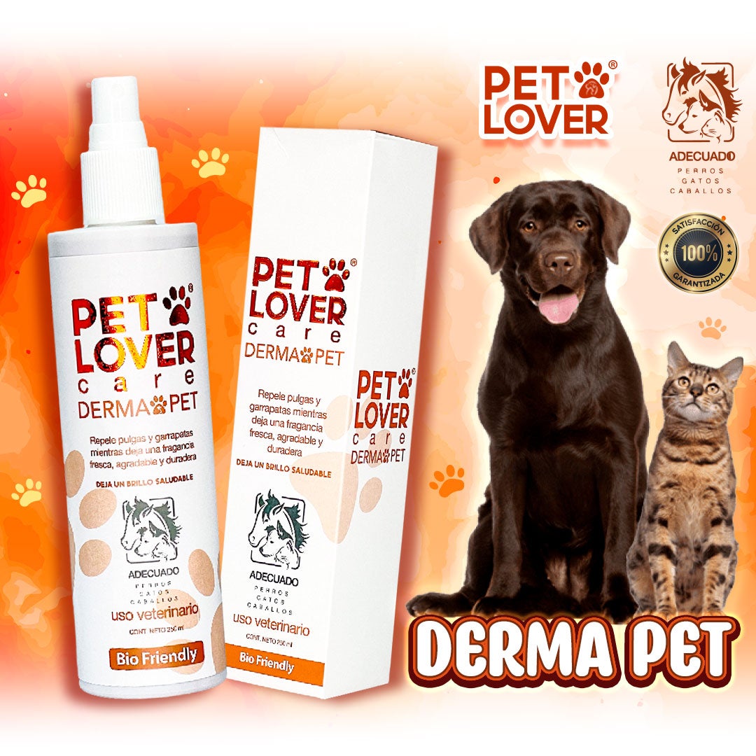 Fragancia Premium Duradera y Protección Antiparasitaria - DERMAPET©