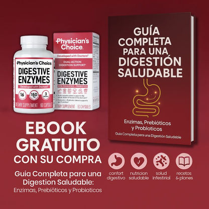 |Physician's CHOICE| Fórmula Triple Acción + EBOOK DIGESTIVO GRATIS 🎁