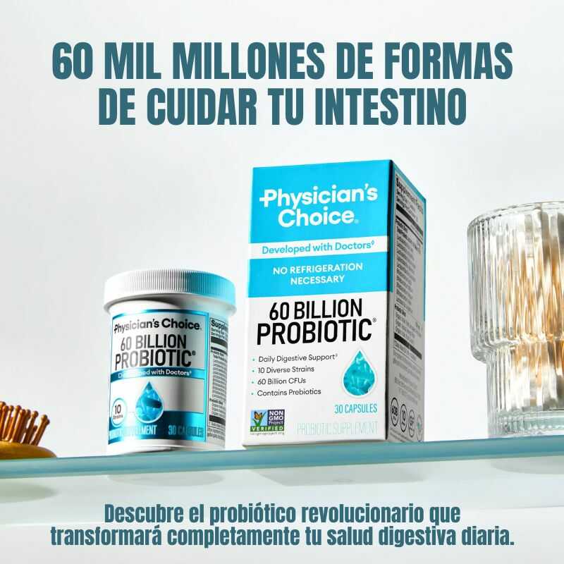 Adiós Molestias Intestinales: 60 Mil Millones Trabajando por Ti – Physician's Choice™