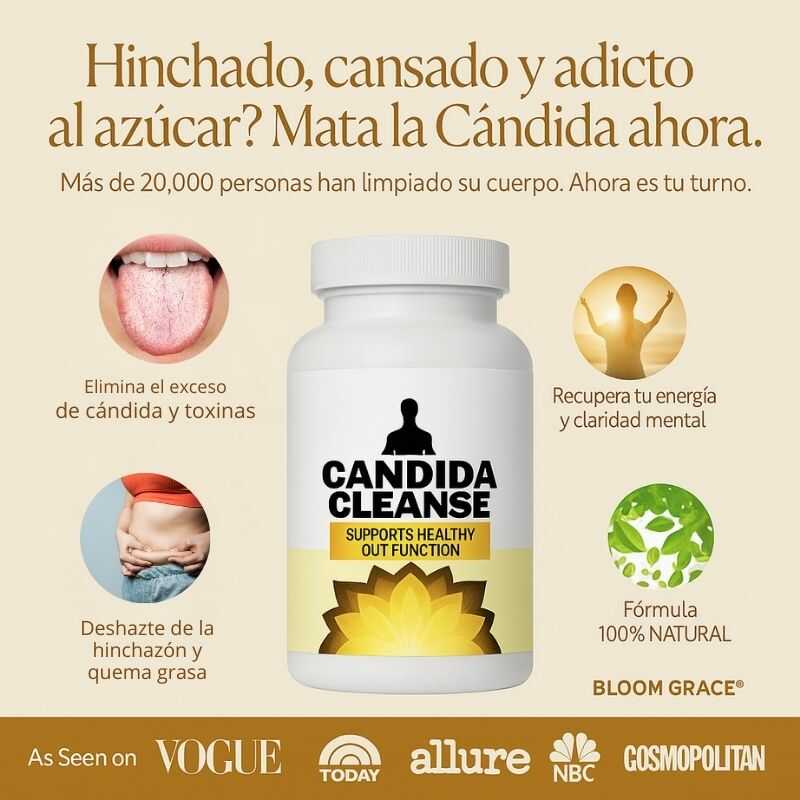 Cápsulas que reducen antojos, hinchazón y fatiga / Candida Cleanse®
