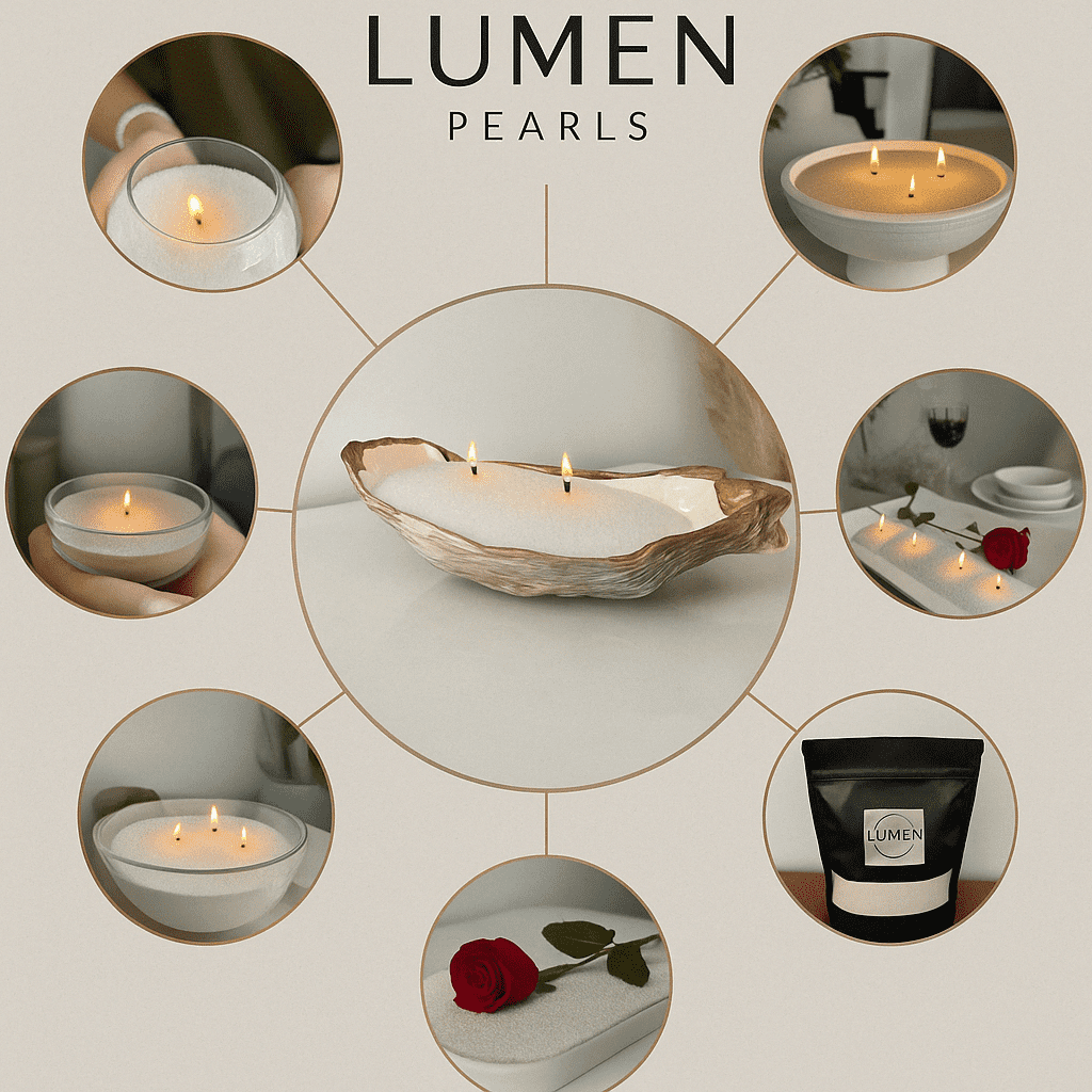 Perlas de Arena para Velas Personalizables | Lumen Pearls ® |