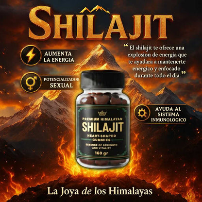 SHILAJIT PREMIUM® |Gomitas del Himalaya| Potencia tu Energía y Bienestar Natural